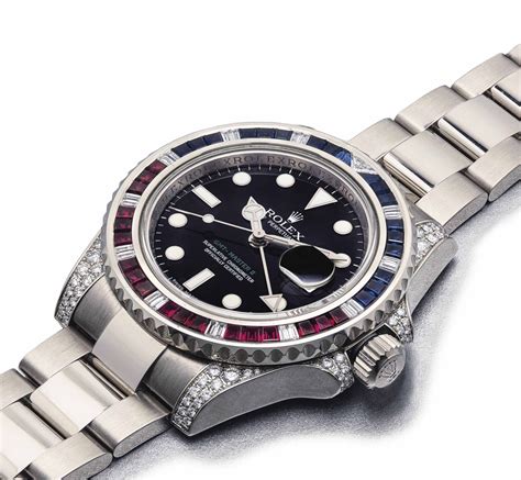 rolex gmt saru white gold